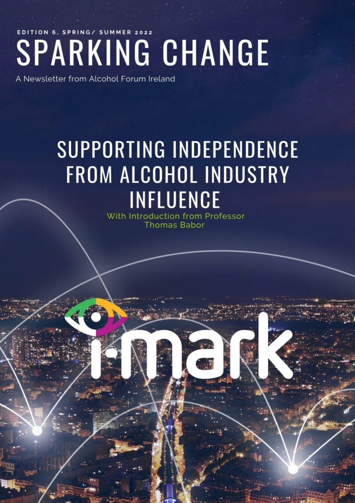 SparkingChange iMark newsletter coverpage-Alcohol-Forum-Ireland